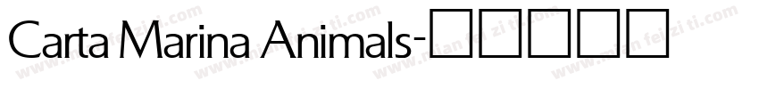 Carta Marina Animals字体转换